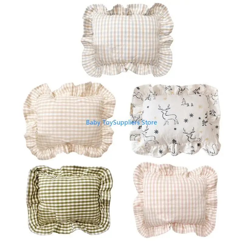 R1WF Nordic Baby وسادة صغيرة 28x34cm تصميم وسادة مسند رأس مريح لخليجي الأسرة وغرفة الأطفال