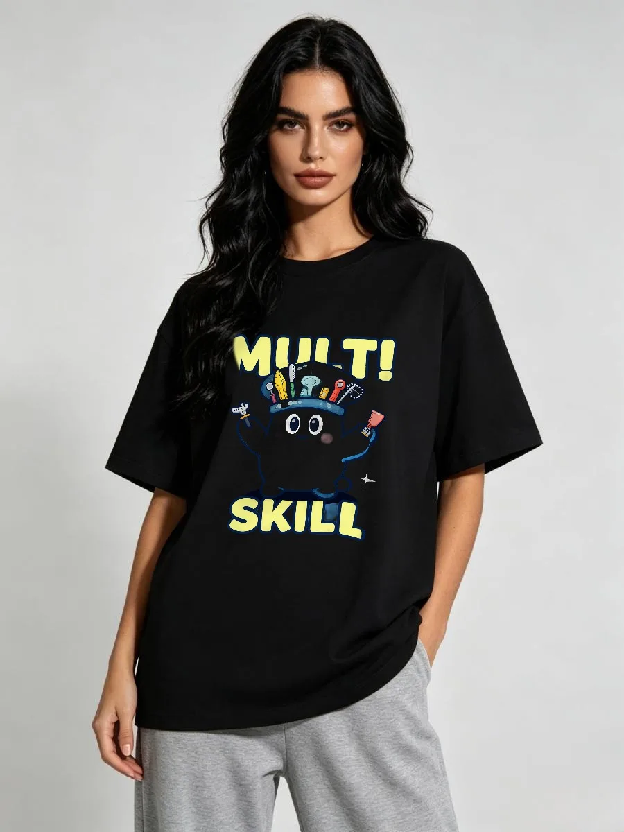 T-shirts d'été pour femme, épaisses, à motifs fantastiques, imaginaires, visionnaires, rêveurs, fantaisistes, visualisés et conçus