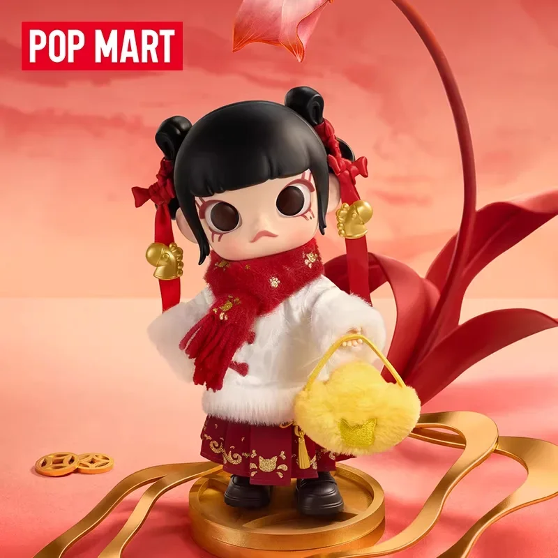 

POPMART MOLLY Get Rich Quick Series 1/8 Аниме Фигурка Слепая коробка Игрушки Mystery Box Guess Bag Настольные украшения Коллекция