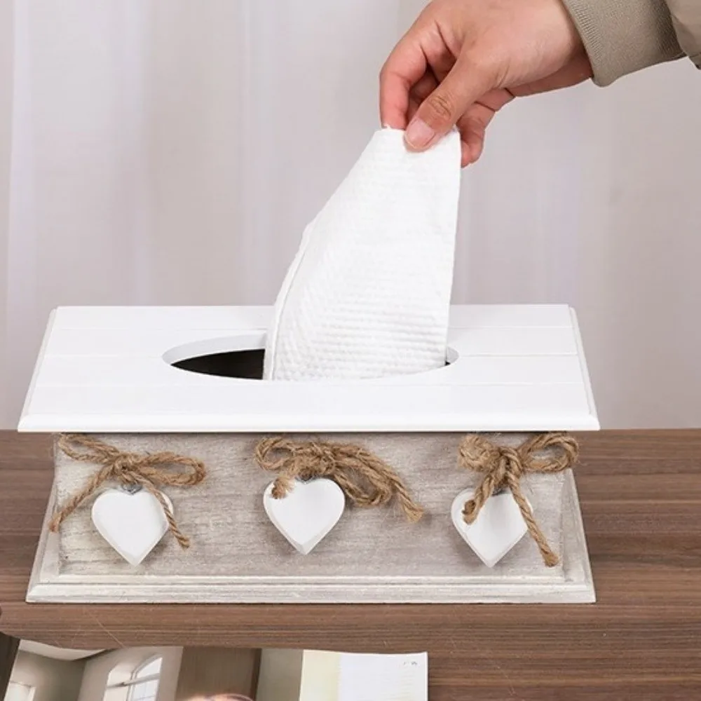 

Утолщенный деревянный диспенсер для салфеток: изысканный влагостойкий контейнер для хранения, декоративный квадратный диспенсер для салфеток для общежития