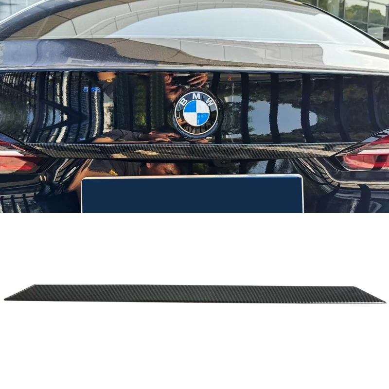 

For BMW 5 Series G60 2024 2025 ABS Carbon Fiber Car Styling Rear Trunk Lid Trim Car Exterior Accessories