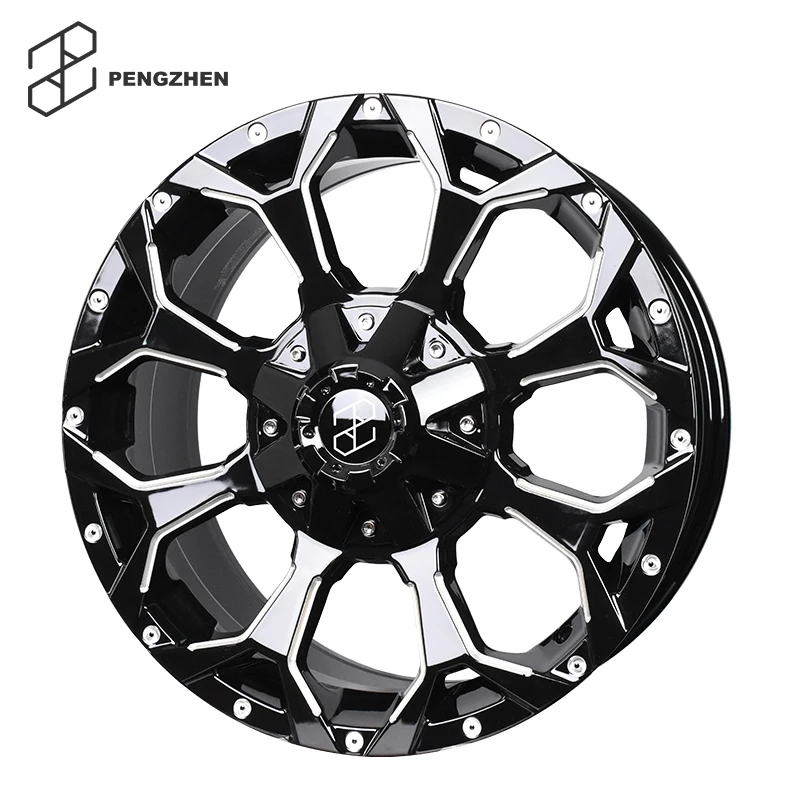 For  New Design Black Forged 17 Aluminum off Road Rims for Jeep wrangler