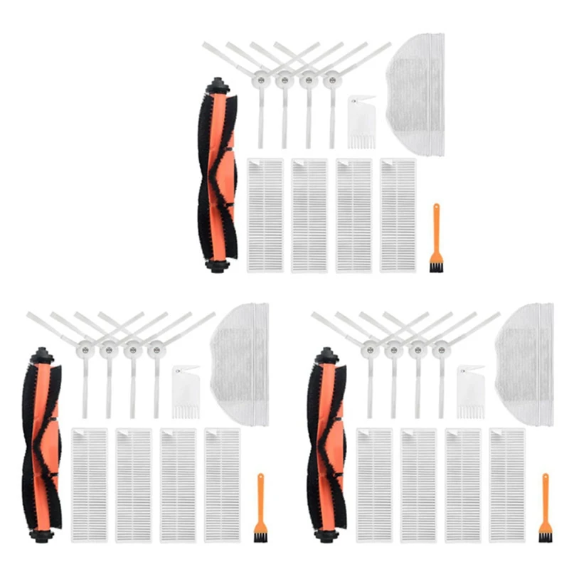 

39Pcs For Xiaomi Mijia G1 Main Brush Side Brush Filter For Xiaomi Mijia G1 Robot Vacuum Cleaner Accessories