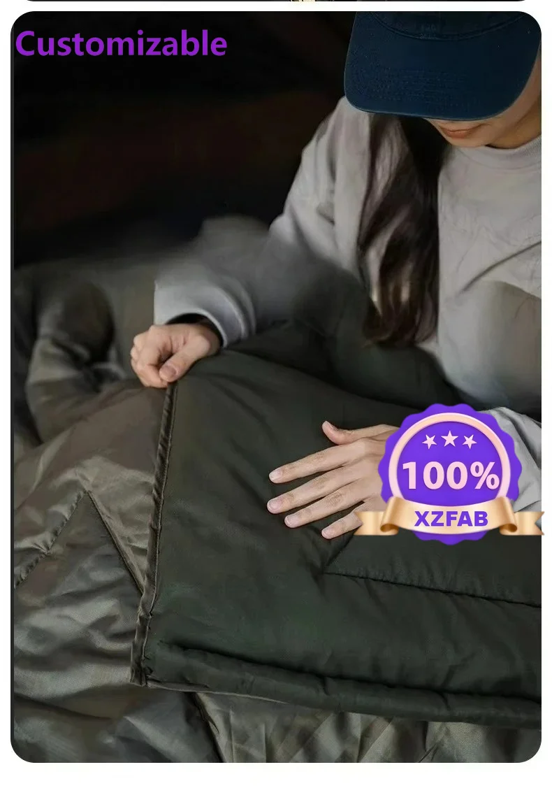Factory Direct 2026 Custom Logo Sleeping Bags Adults Backpacking Lightweight Waterproof- Cold Weather Sleeping Bag Outdoor