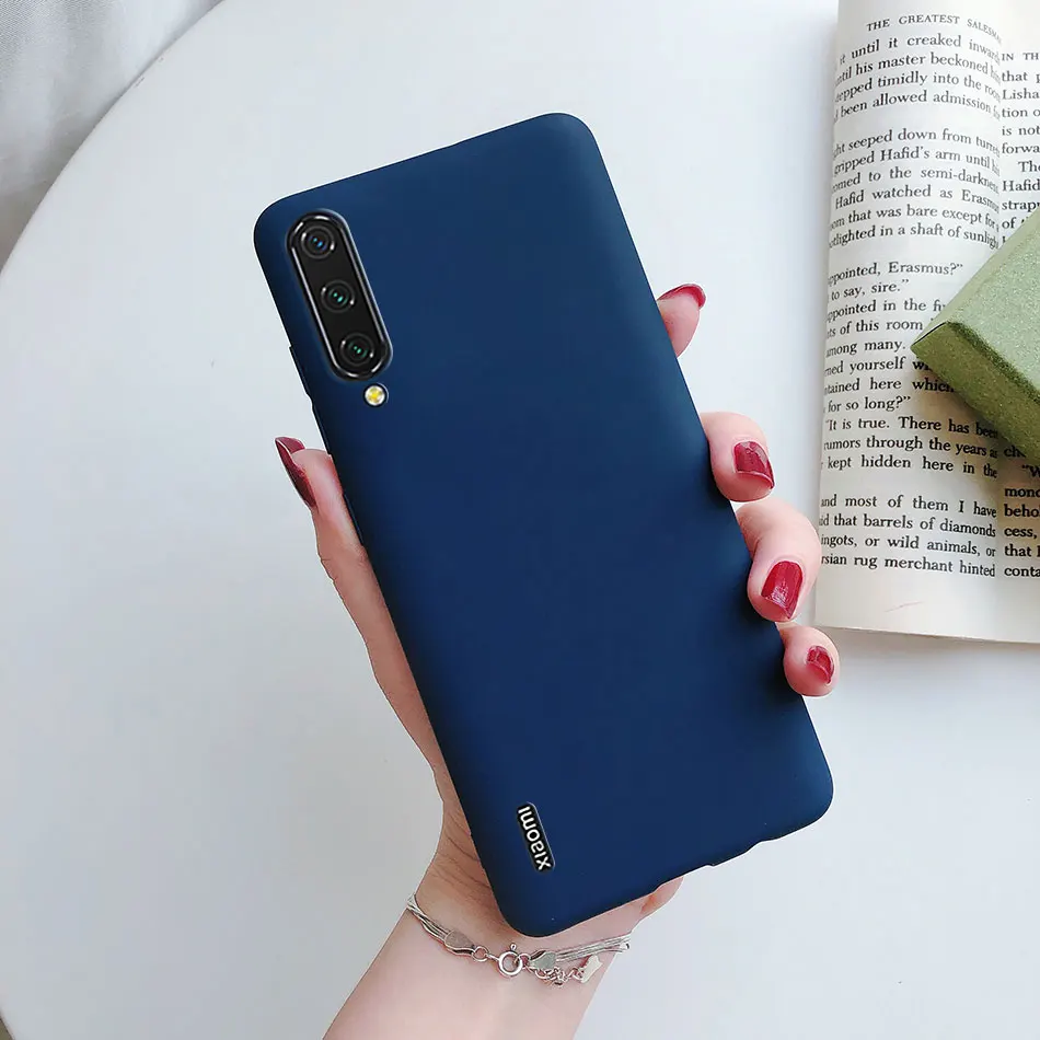 حافظة لهاتف شاومي Mi 9 Lite 8 9 se 9t 10 10t Pro 11 Mi a1 a2 a3 mia1 mia2 mia3 lite note 3 غطاء خلفي من السيليكون والبولي يوريثان