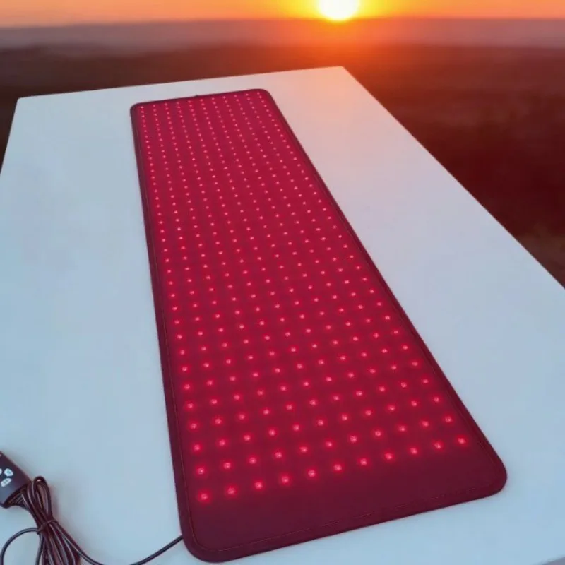 Large Size Red Light Infrared Therapy Blanket, Dual‑Band 360 LED Beads Yoga Mat for Fitness Home Relaxation