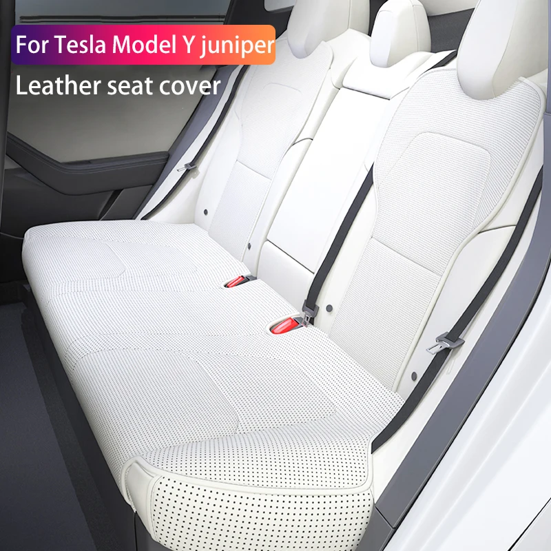 

For Tesla Model Y juniper 2025 Leather seat cover seat cushion Breathable comfortable A non stuffy no sweat Car seat cushion
