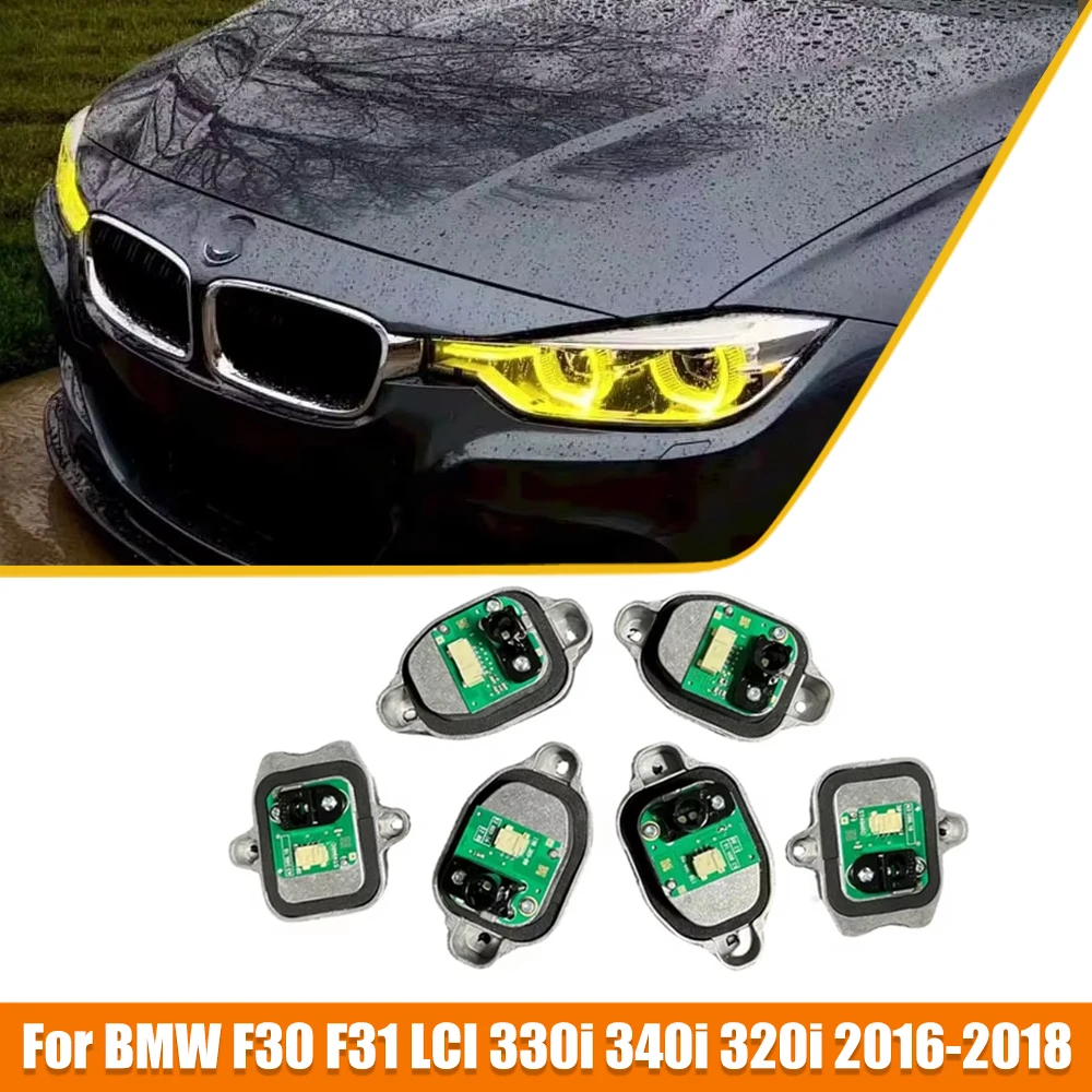 

Комплект модулей светодиодных фар DRL для BMW 330i 340i 320i 16-18 гг. 63117419610 63117419615 Чип-модуль дневных ходовых огней желтый