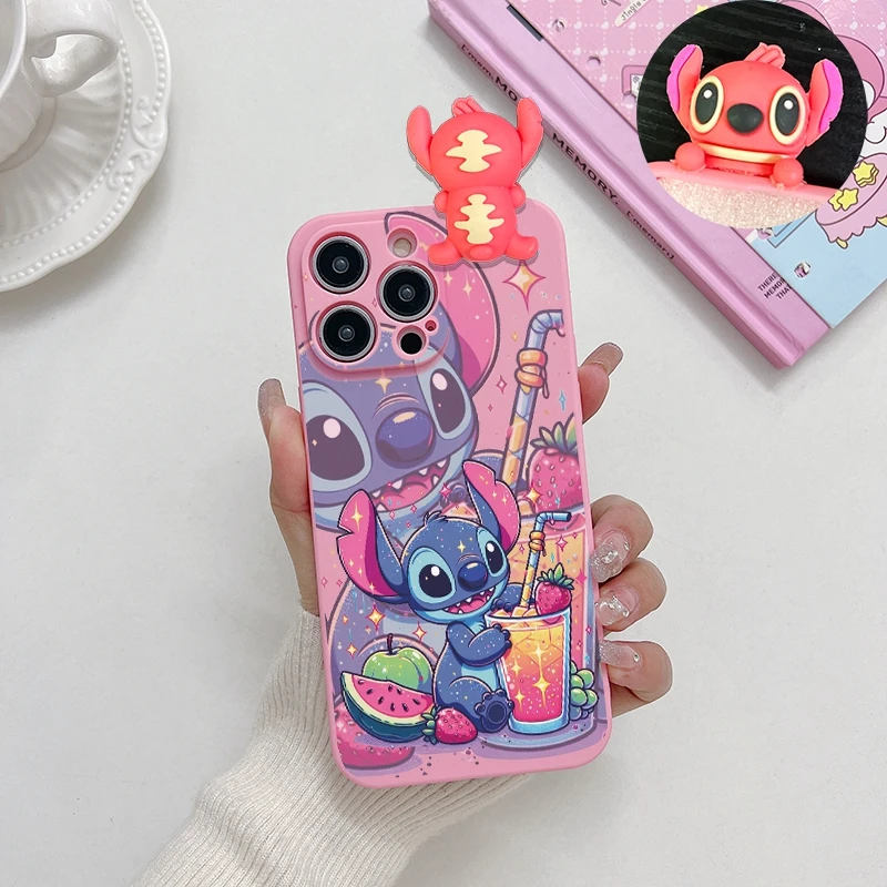  3D Stitch Doll Case For Xiaomi Mi 13 12 Lite POCO M6M3M4 12 F5 Pro 5G X4 GT M5S F5 F3 X3GT Redmi Note 11S 10 K60 Pro 50 Cover
