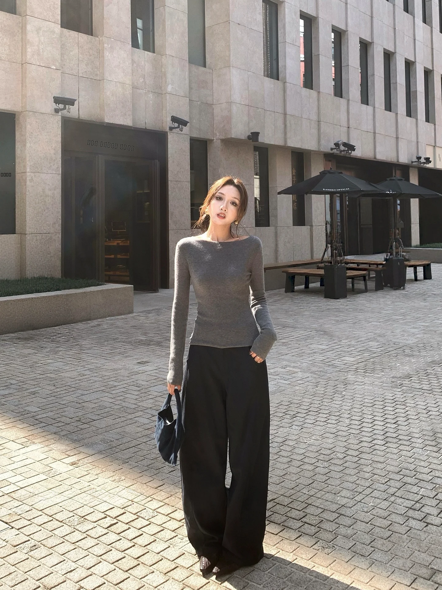 

Брюки Tina Fairy Scythe в королевском синем цвете, длинные, для молодых женщин, дизайн Cleanfit, без воротника, эксклюзивно для электронной коммерции, зимние, F...