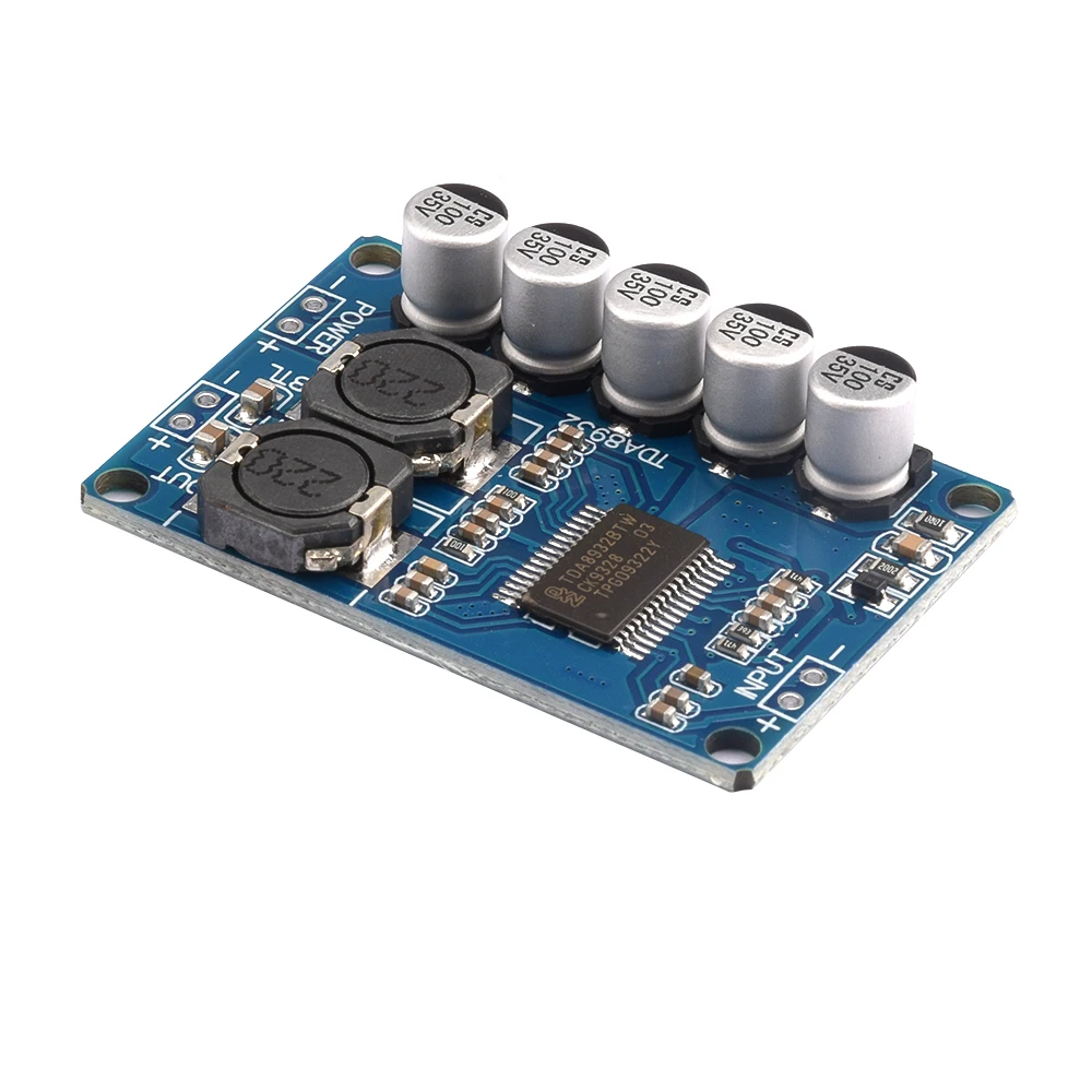 Digital Power Amplifier Board Module 35W Mono Amplifier Module High-Power TDA8932 Low Power Consumption