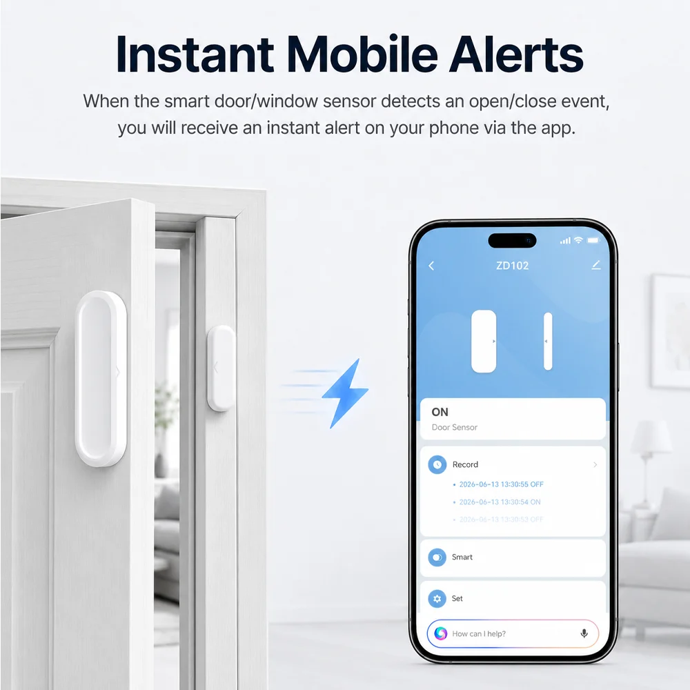 جهاز استشعار أمني لاسلكي مقاوم - مراجعة Window Alarm Sensor وسعره
