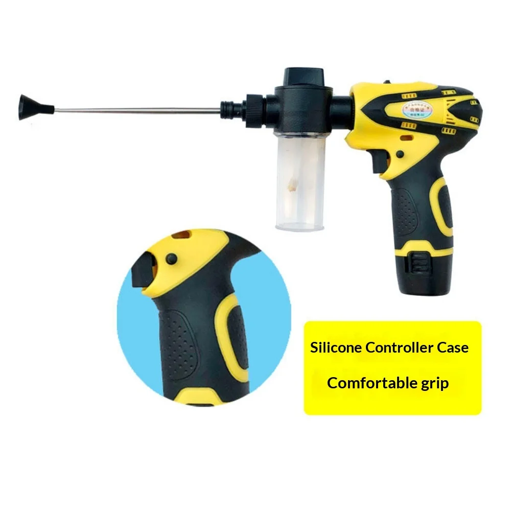 Electric fruit tree pollinator, suitable for apples, peaches, and corn. Pollination device for killing ants with powder spray.