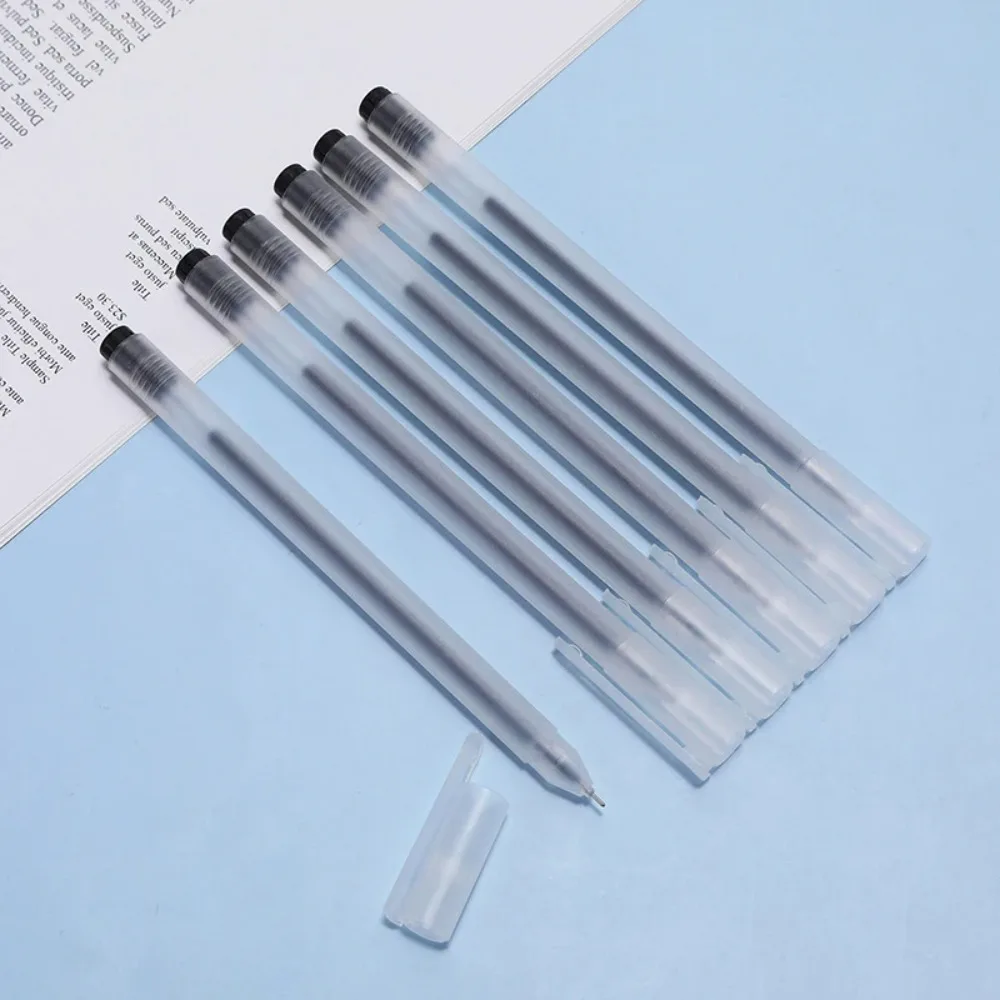 Frosted Transparent Neutral Pen High Appearance Level 0.5mm Full Needle Student Exam Pen Office Signature Pen