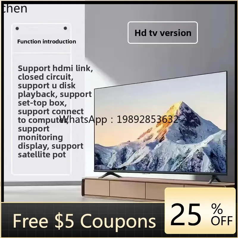 

AB New 32inch LCD TV for Home Use 40 55 60 65 75 85 100inch Smart Network