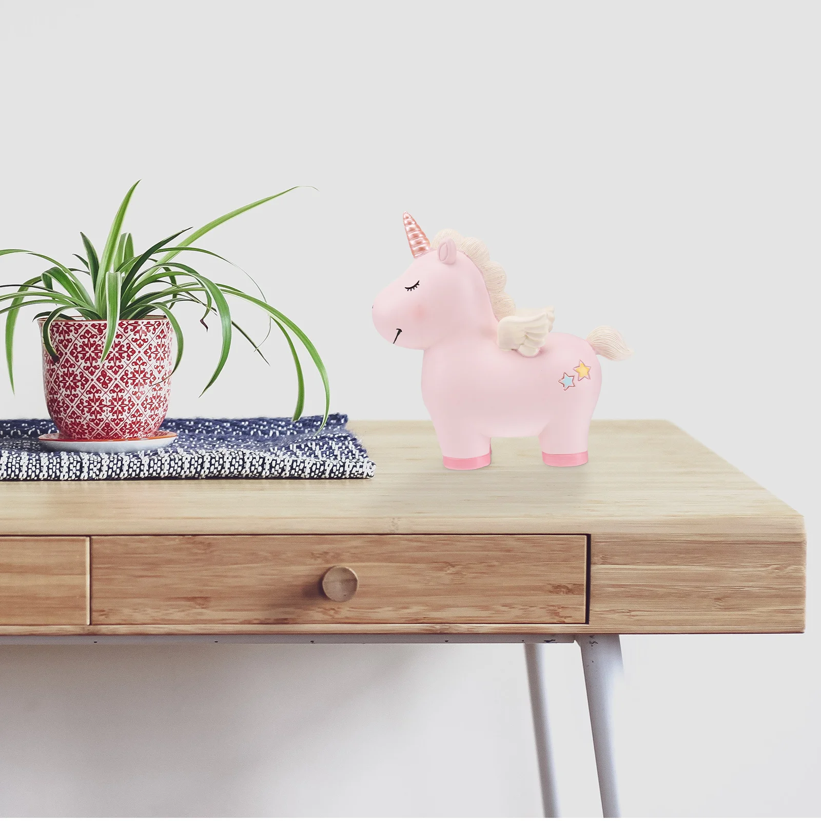 VICASKY 貯金箱 レジン製 貯金箱 漫画風 マネー収納ジャー 貯金ポット クリスマス 誕生日飾り