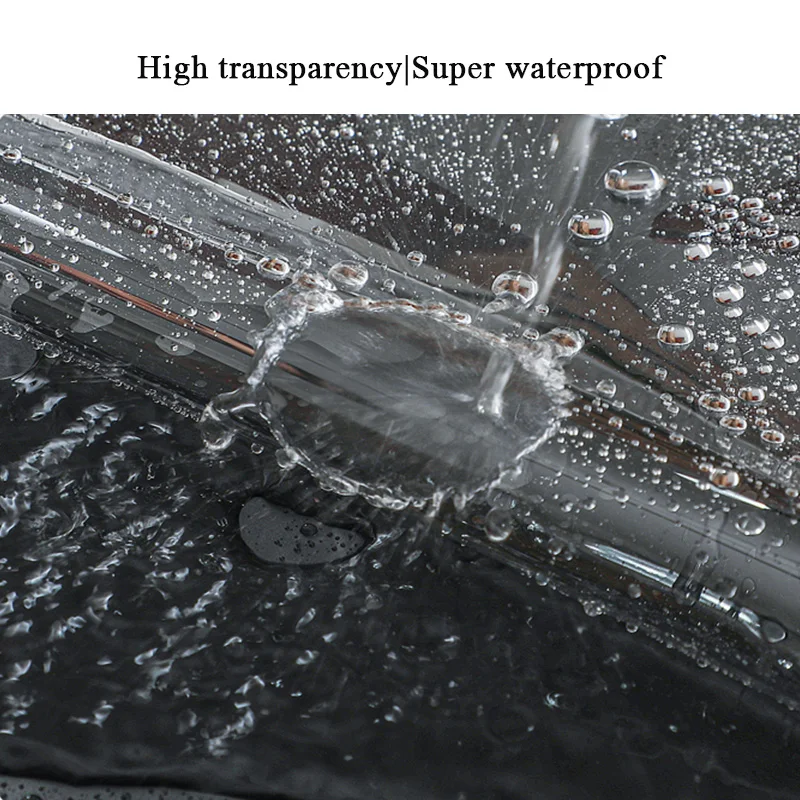 0.35mm Upgraded Eyelet 6lins Wrapped Transparent Tarpaulin Balcony Car Terrace Rain Cover Outdoor Greenhouse
