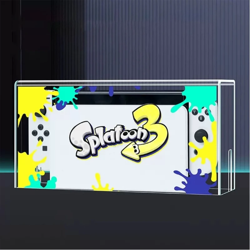 아크릴 투명 먼지 디스플레이 박스 커버, 스위치 OLED 도크 방수 커버, 콘솔 디스플레이 박스 액세서리, K1AA