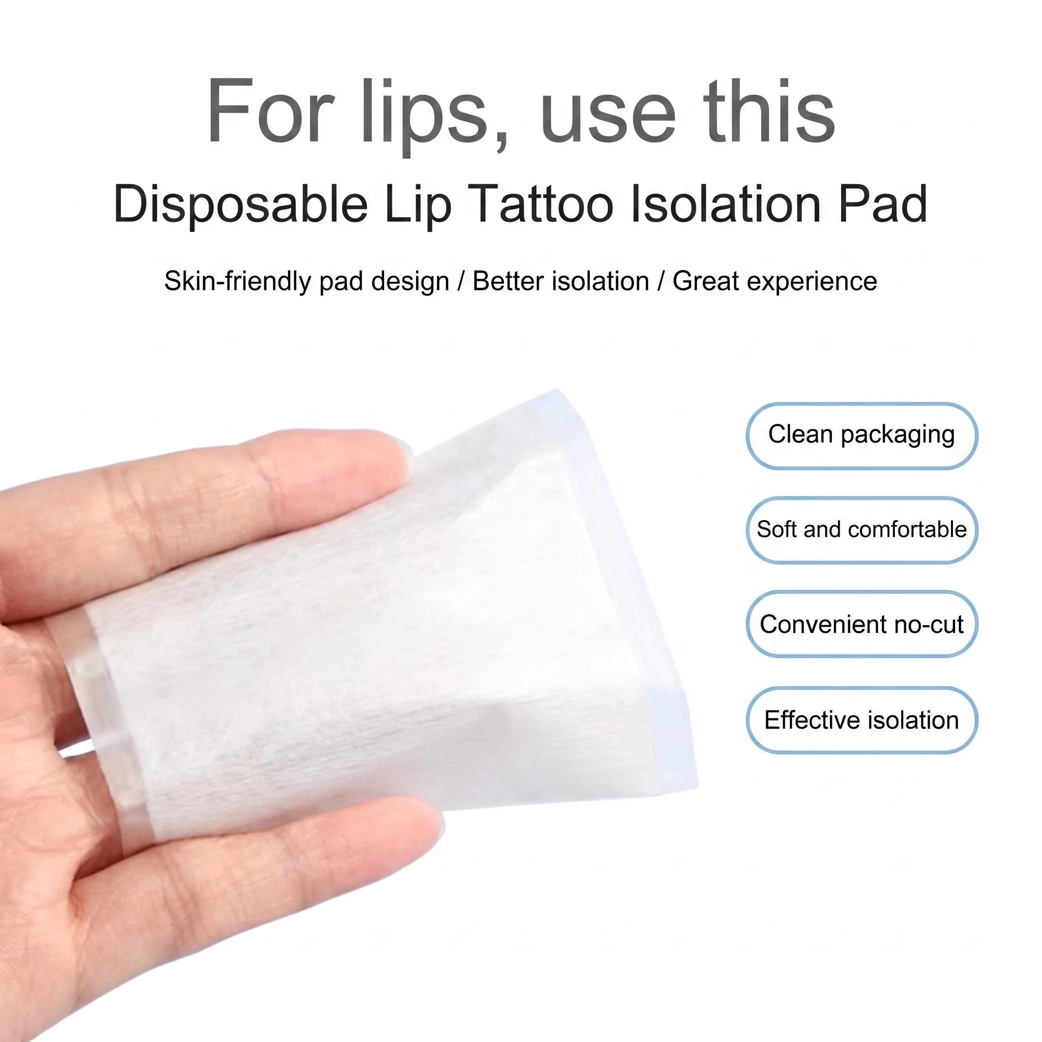 30Pcs Disposable Lip Isolation Pads Microblading Permanent Makeup Tattoo Lip Oral Protective Barrier Film Tattoo Accessories