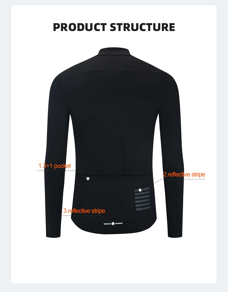 Ykywbike Winter Radfahren Jersey männer Thermo Fleece Fahrrad Kleidung MTB Langarm Warme Tops Rennrad Jacke – Detail 8