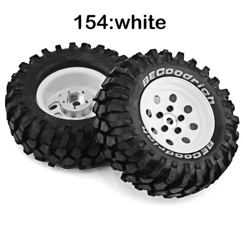

RS RC 1.9" Rubber Tires Beadlock Wheels Rims for 1/10 RC Crawler Car Trxs TRX4 Axial SCX10 90046 90047 MST HSP Redcat Gen8