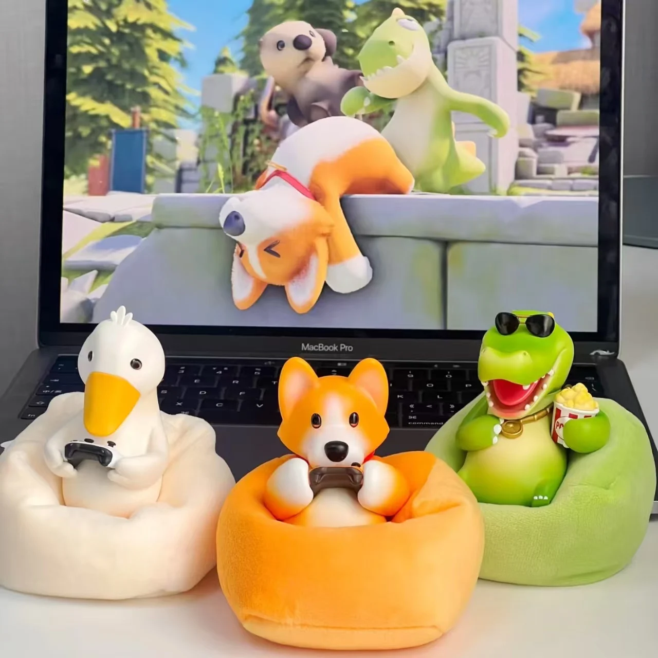 PartyAnimals Beast Lying Win Series Juego completo de caja ciega de mano de moda, juguetes, regalos, adorno recogido, modelo con sentido del diseño