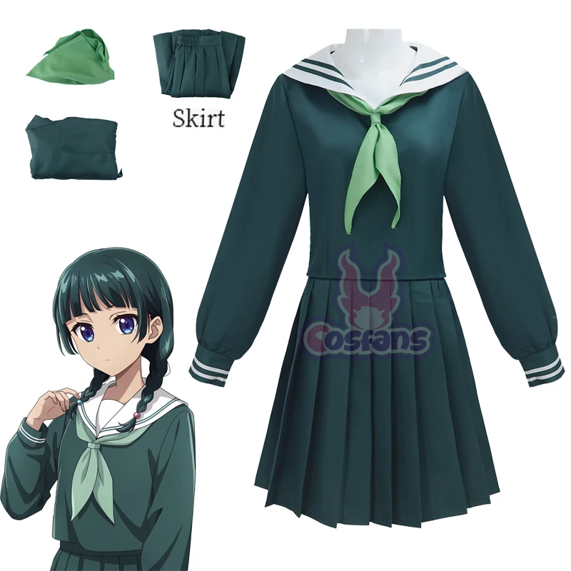 

Maomao Cosplay Costume The Apothecary Diaries Girls JK School Uniforms Cosplay Sailor Uniform Skirt Halloween Clothing Outfits