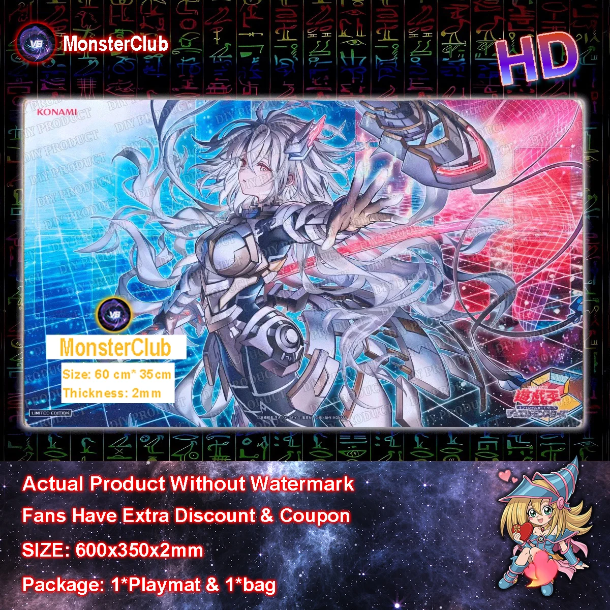 

YuGiOh Surgical Striker - H.A.M.P Playmat Sky Striker Mobilize - Linkage! TCG CCG mat Trading Card Game Mat Rubber Mouse Pad Bag