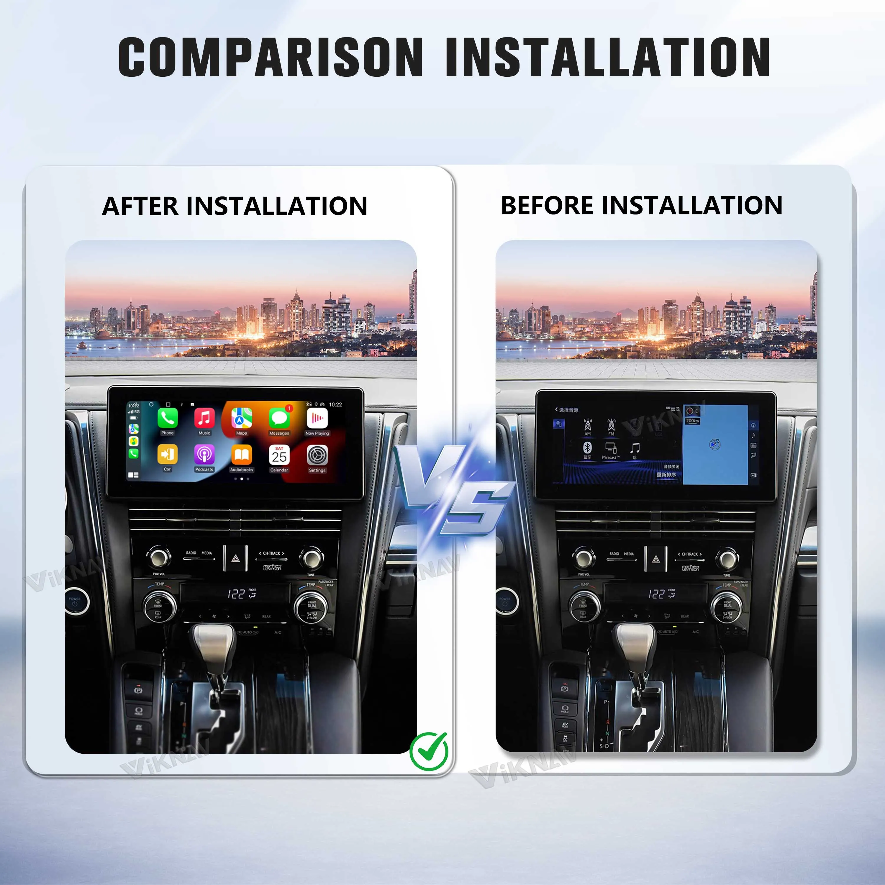 Linux Interface Box for Lexus LM 2020 -2022Wireless CarPlay Decoder Android Auto GPS Navigation Original Car Radio Screen