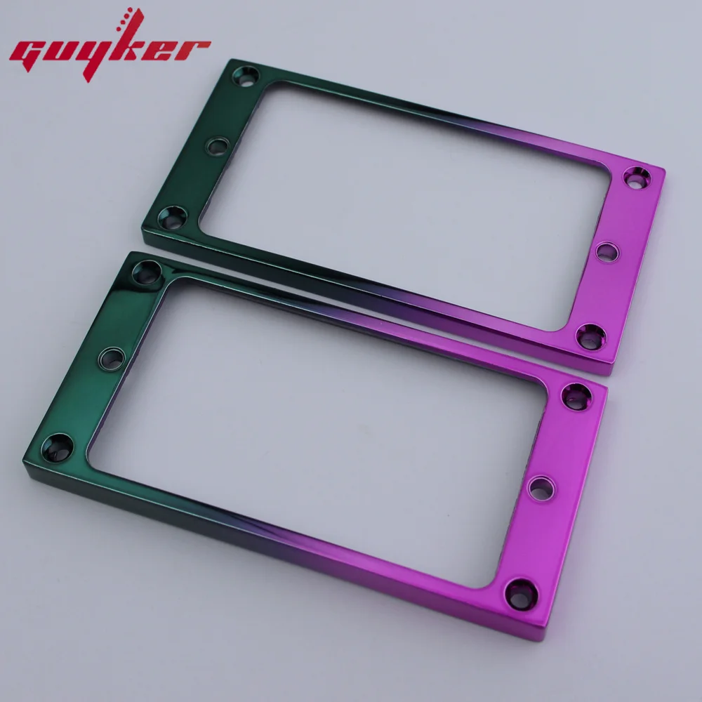 1 Set Coloured Pickup Mounting Rings for Humbucker Pickups Cover Frame Flat Top Set Replacement Electric Guitar or Bass