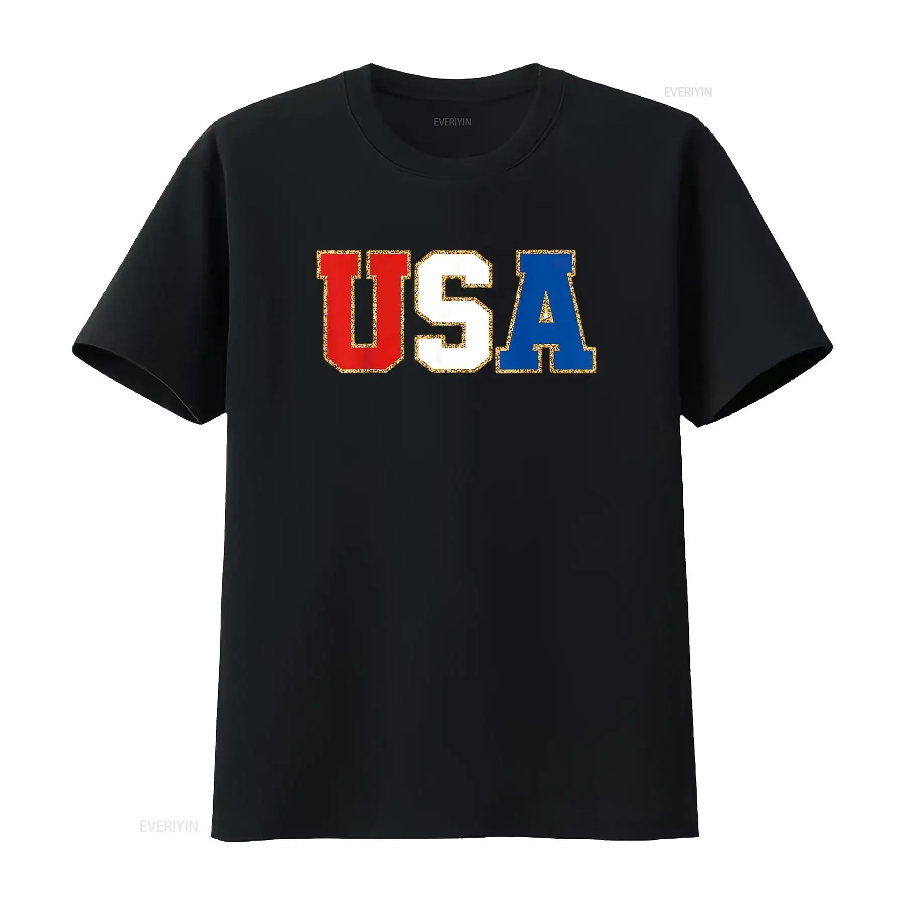 تي شيرت بعلم أمريكي وطني في الولايات المتحدة الأمريكية 4th من يوليو تي شيرت نسائي جريء مع طباعة عصرية مثالي لأي مناسبة عتيقة