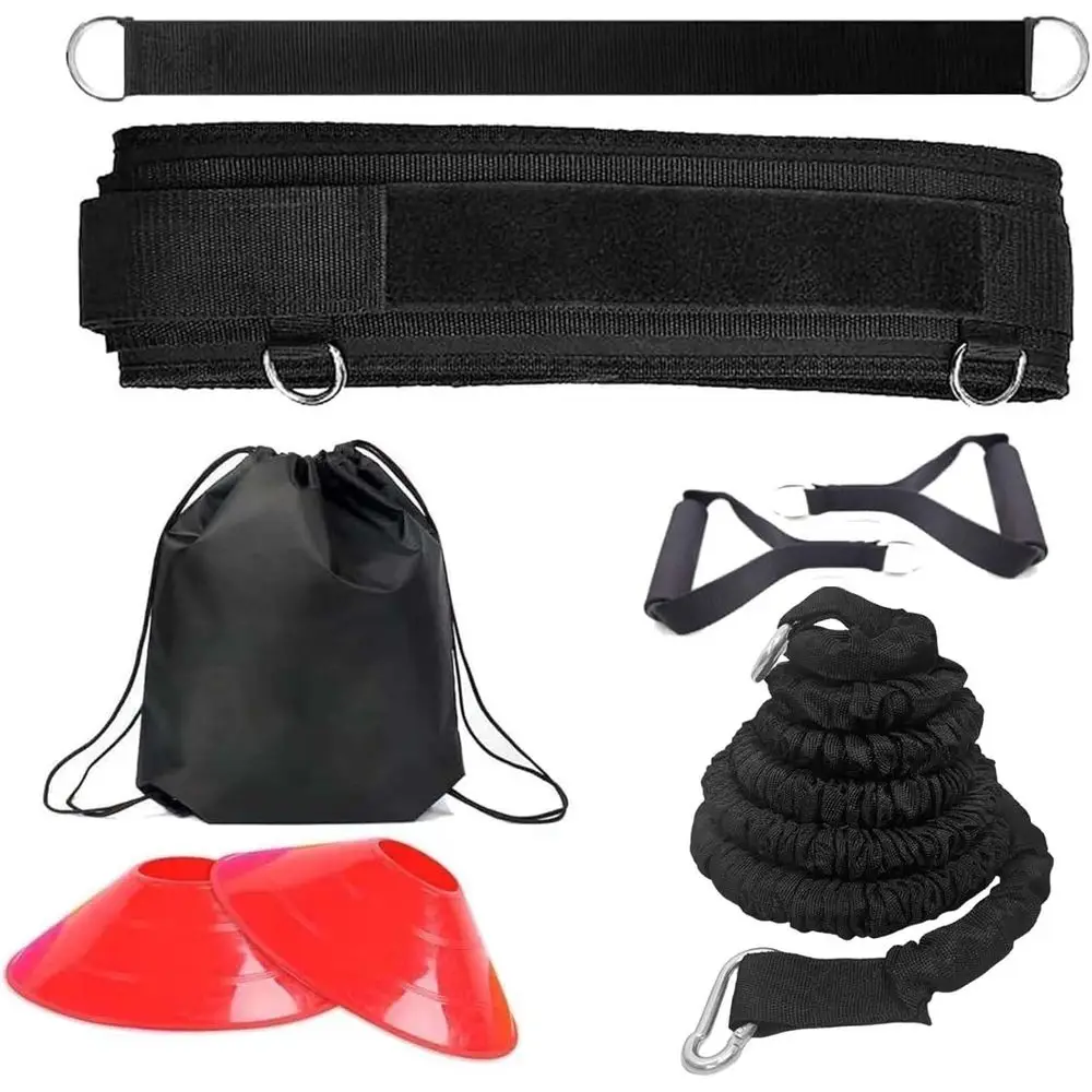 

Speed Training Equipment, ResiBungee Band Multi-Sport Exercise Set Improve Explosive Agility Power Strength Veal Jumping Basketb