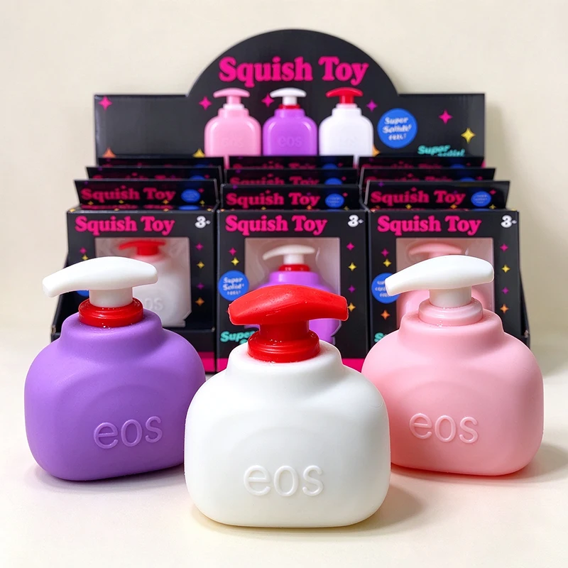 Building Block Pillow Hand Sanitizer Crunchy Fidget Squishy ASMR Satisfying Sound Sensory Anxiety Relief Squeeze Toy for Adults