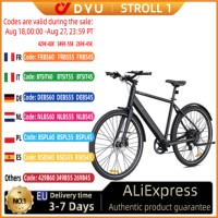DYU Stroll 1 E-bike 250W Brushless Motor 36V9AH Lithium Battery Aluminum Alloy Electric Bicycle 16Inch Tire City Electric Bike