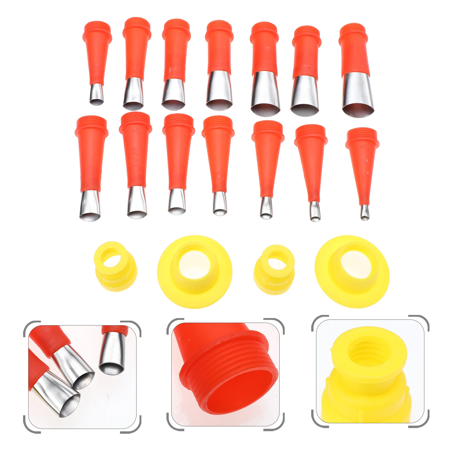 

Caulking Nozzles Caps Sealing ABS Stainless Steel Glue Accessories Tool Easy Install Prevent Clogging Equipped Cover