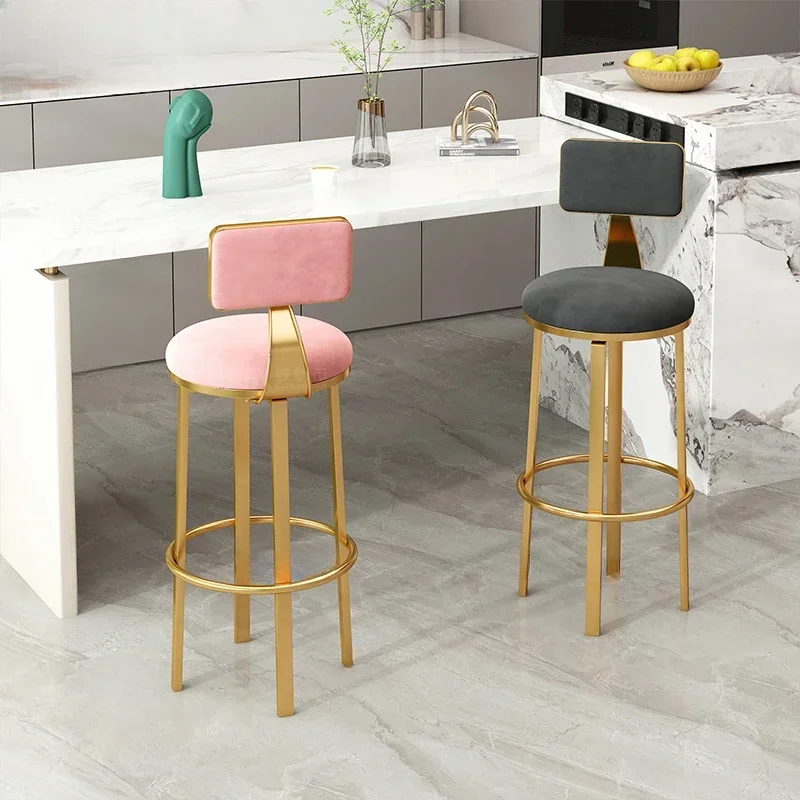 Chair Kitchen Height Bar Design Salon Counter Makeup Office Minimalist Taburete Alto Modern Industrial Reception Desk Furniture