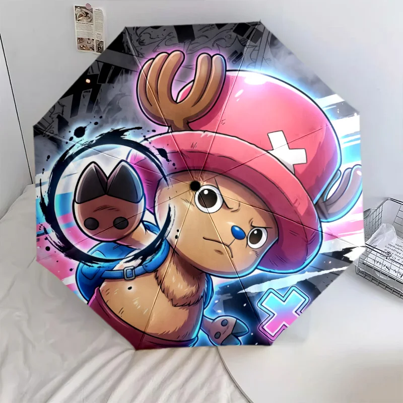 cute-chopper-8-rib-automatic-folding-umbrella-stylish-pattern-perfect-gift-for-anime-fans