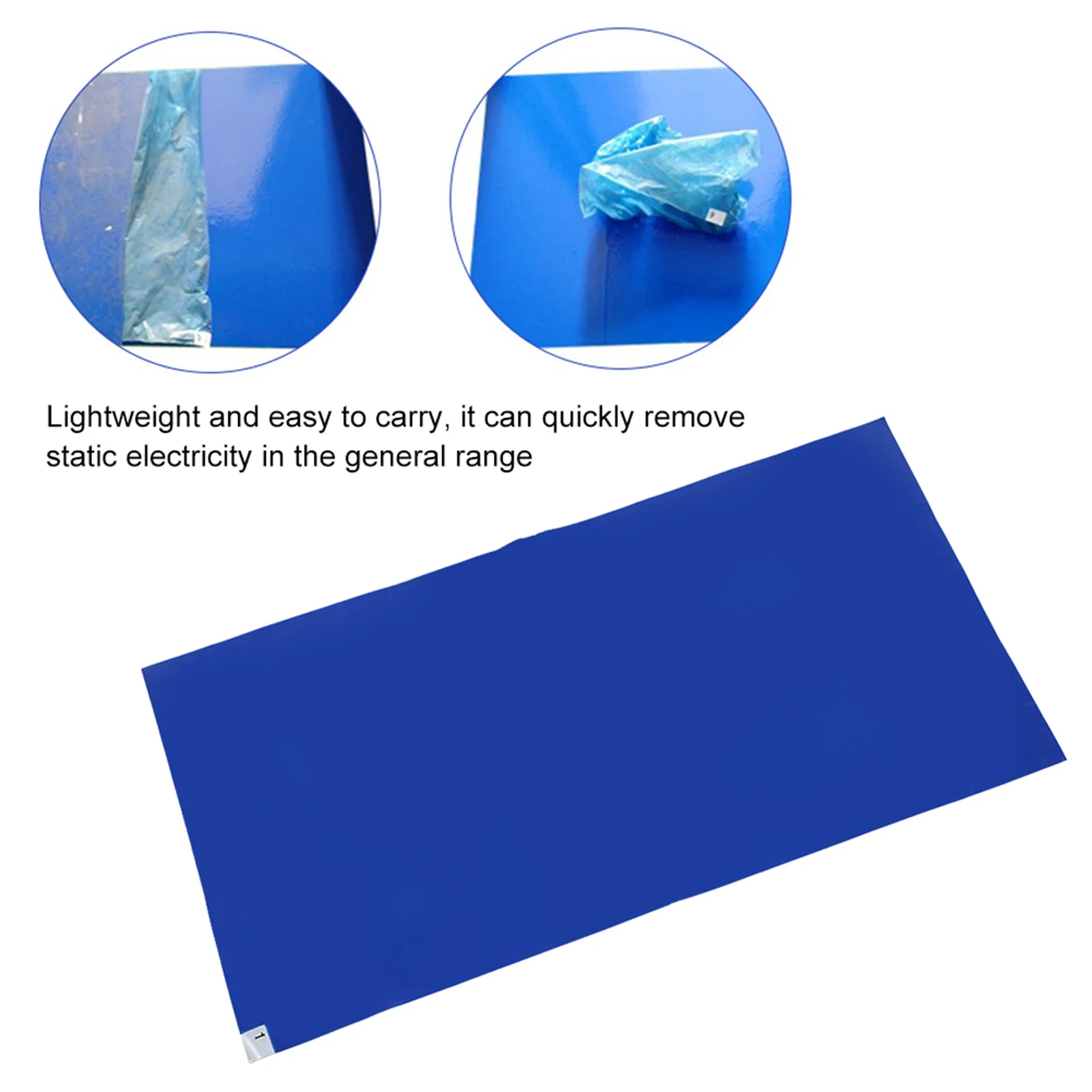 10Pcs Cleanroom Sticky Mat 30-Layers Blue High Viscosity Adhesive Pad for Laboratories 18x36in
