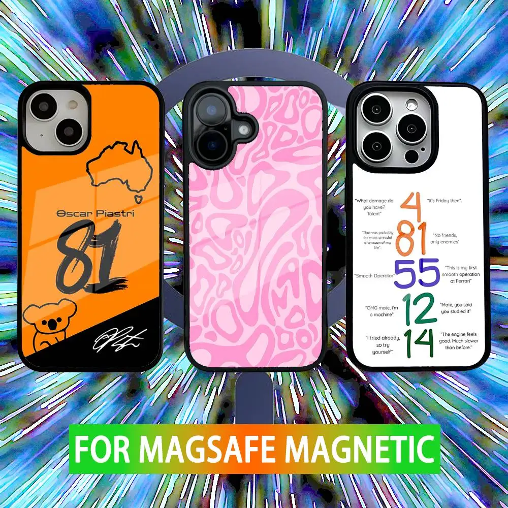 

L-Lando N-Norris 4 Phone Case For iPhone 16,15,14,13,12,11,Pro,Max,Plus,Mini,SE New Magsafe Magnetic Wireless Charging