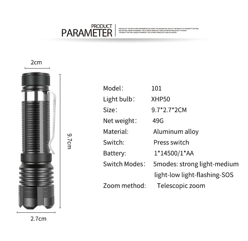 Мощный фонарик XHP50 светодиодный, 5 режимов, внешние фонарики для экстренных ситуаций, портативный водонепроницаемый фонарик, супер яркий