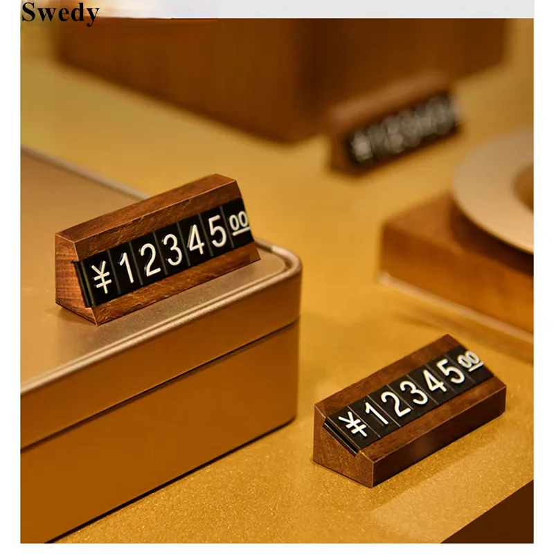 Jewelry Watches For Sale - 10 sets kleine houten prijskaartjeshouders displaystandaard