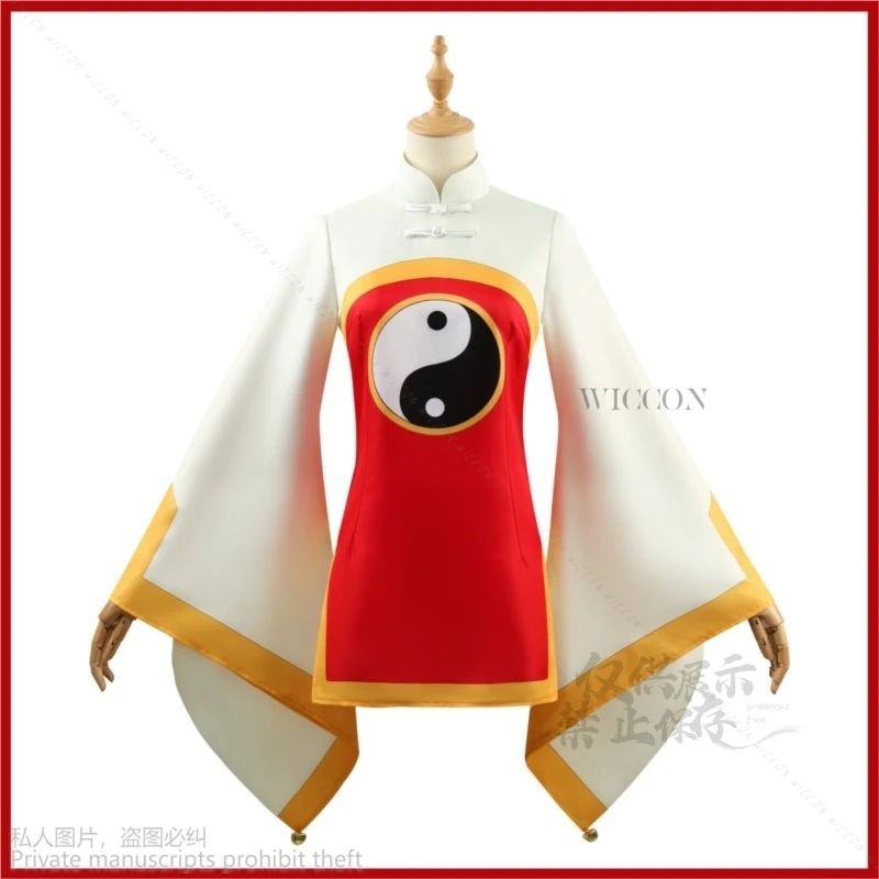Anime Cardcaptor Sakura Card Captor Li Meiling Cosplay Costume Wig Taoist Clothing Uniform Dress Shoes Woman Kawaii Party Lolita