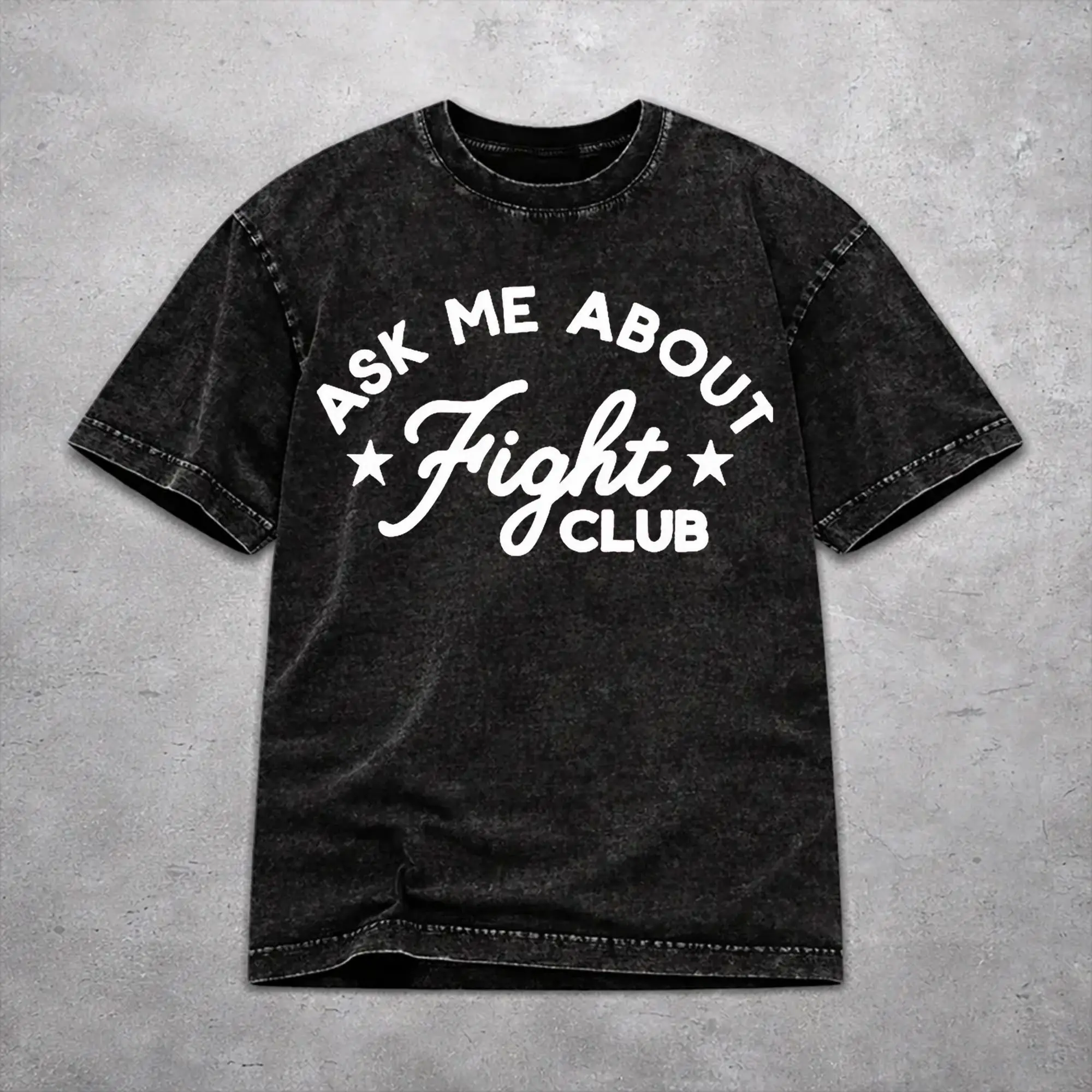 Fight Club Movie Washed T Shirt Novelty Harajuku Men Women  Hiphop T-Shirts Tee Short Sleeve