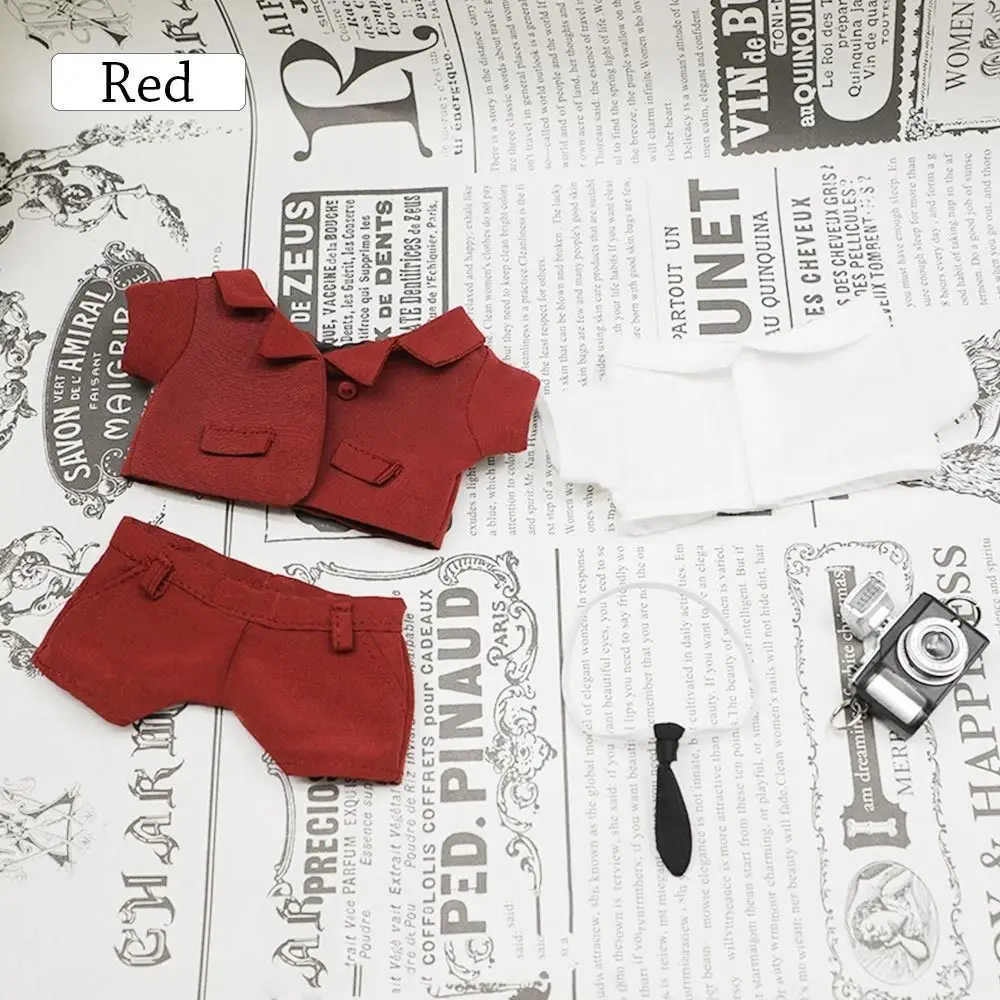 

4pcs/set Kids Gift Fashion Suit for Idol Dolls Cotton Doll Outfit 20cm Doll Clothes Doll Tops Pants Plush Doll's Clothes
