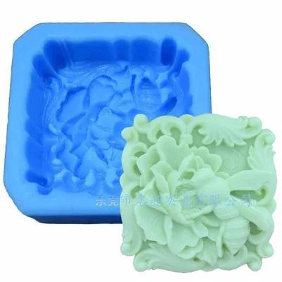 Bees Silicone Soap mold, Flower Molds Silicone Forms For soap, Silica Gel mould,silicon Moulds H532