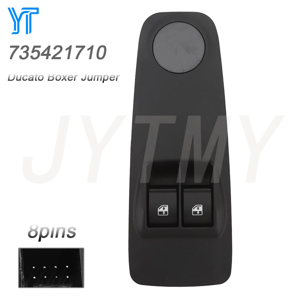 

Для Ducato Boxer Jumper передняя левая электрическая переключатель управления стеклоподъемником, кнопка регулировки стекла, автомобильные аксессуары 735421710