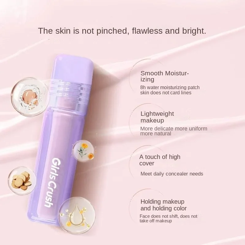 GirlsCrush Concealer Face Tear Trough Brightening Three-dimensional Expansion Highlight Makeup Cover Dark Circles Acne Marks