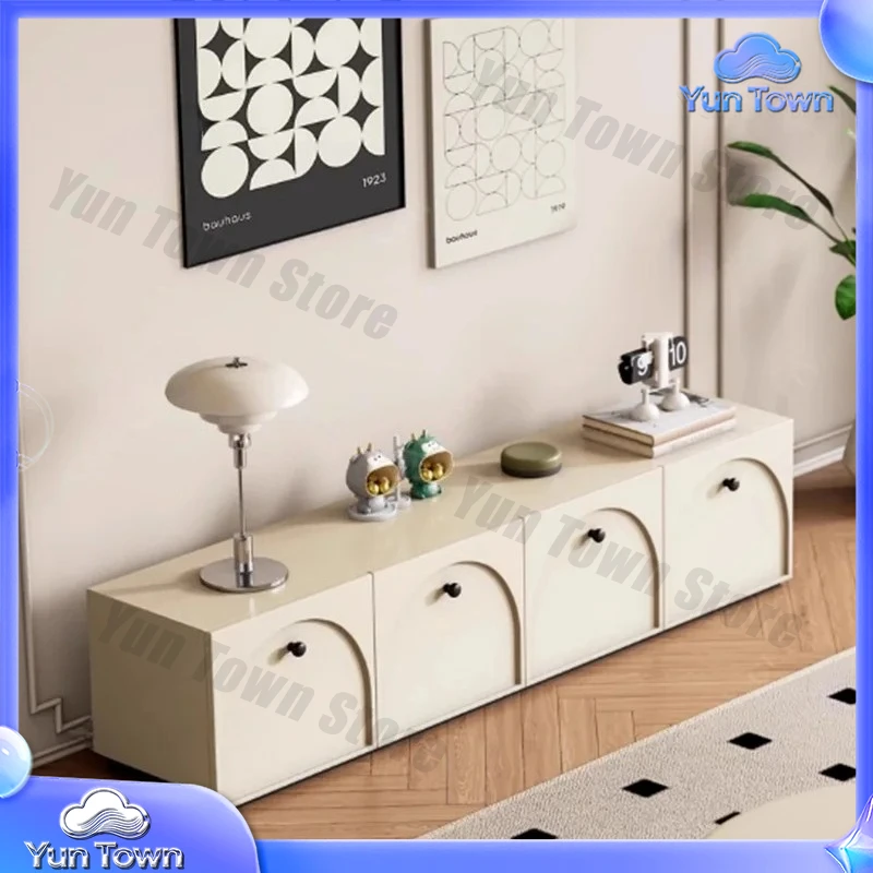 White Retro Tv Stands Living Room Modern Cabinets Salon Tv Table Designer Storage Hallway Suporte Para Tv Italian Furniture