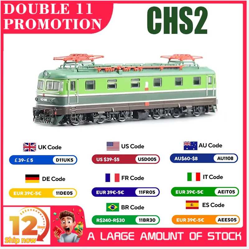 Brand New 1/87 Russian CHS2 Electric Mainline DC Passenger Locomotive 1958-1973  Plastic Models Collection JLKN017