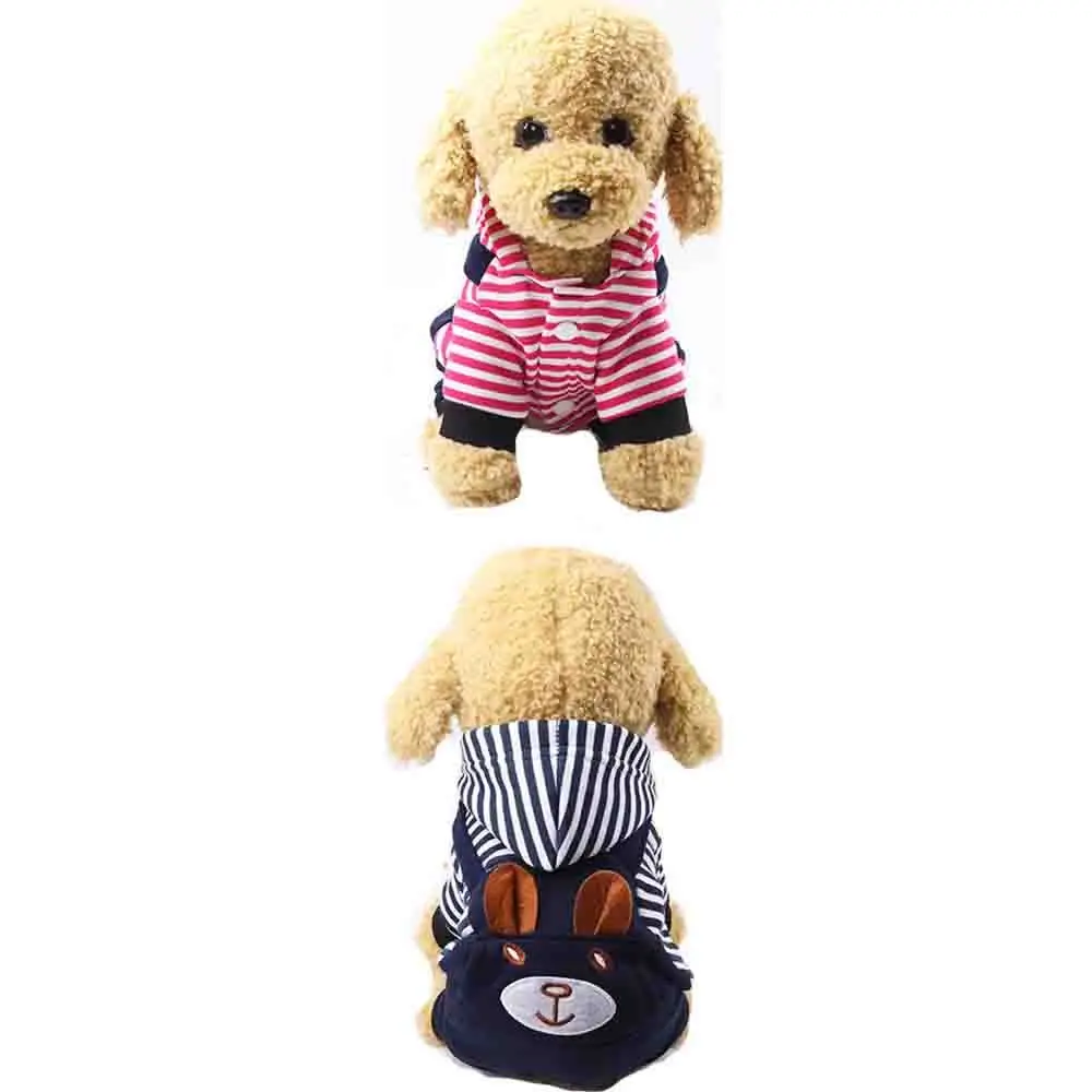 Dog Clothes Cute Bear Pet Puppy Hat Clothing Small Dog Hat Casual Clothing Pet Cat Clothes TeddyChihuahuaFrenchBullfight Clothes